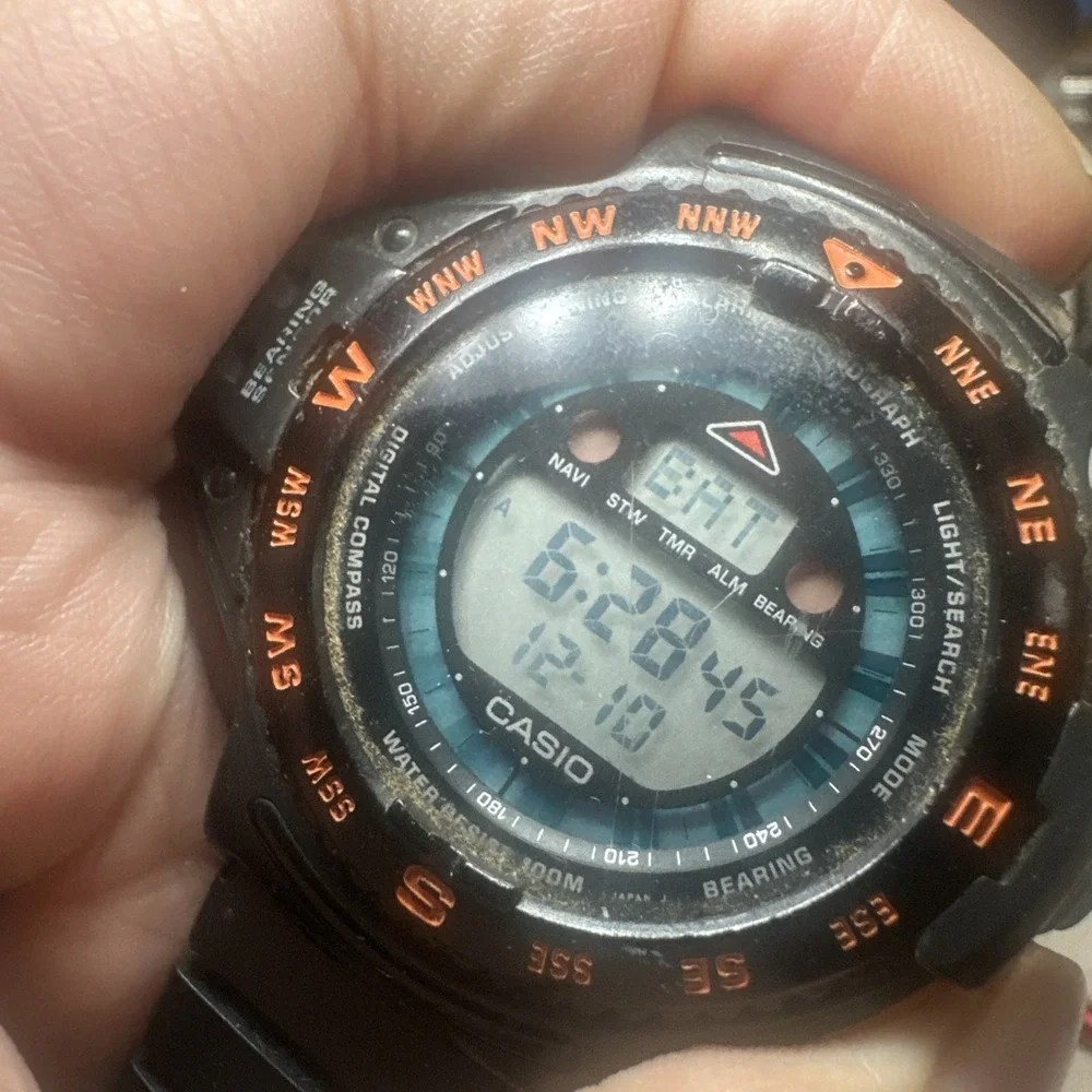 VTG 1993 Casio CPW-200 Digital Compass Module 1030 Rare New Battery - Read Below